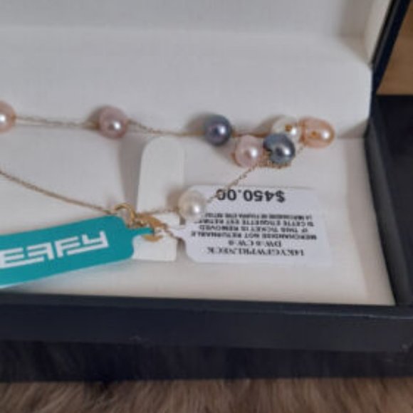NEW EFFY 14K Gold and Pearls Necklace - Picture 2 of 3